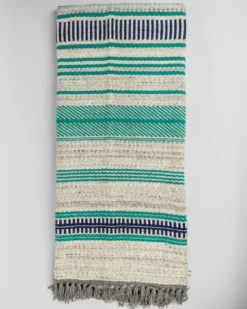 Manta Alentejana média Mescla Azul e Verde | Fabricaal