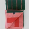 Toalha de praia Pena - cor-de-rosa/verde, cor_de_rosa/vermelho | Torres Novas